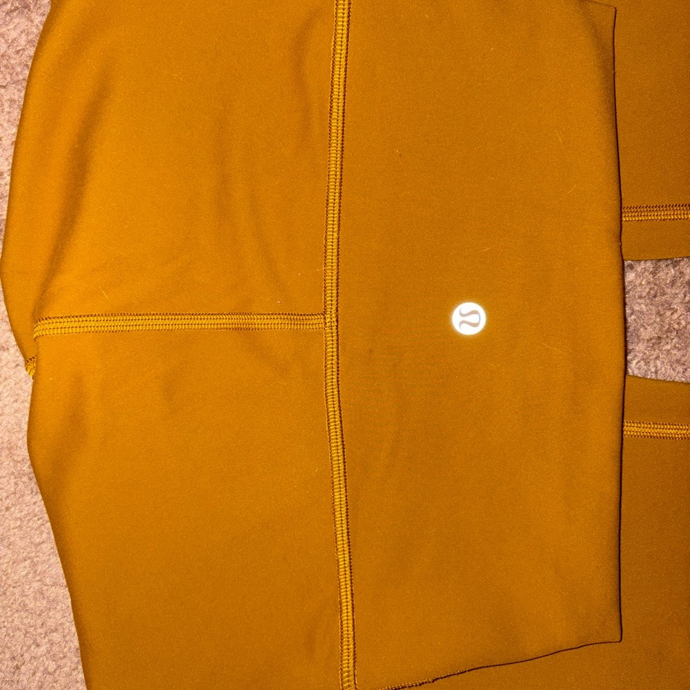 Mustard yellow Lululemon leggings
